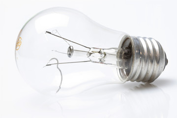 Lampadina di vetro rotta