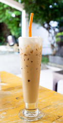 ice coffee latte ,Thai food style