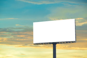 Blank billboard for advertisement
