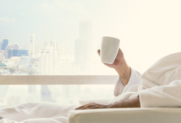 Morning relax concept