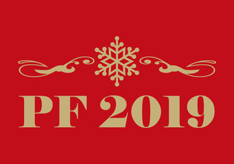 New Year greeting card