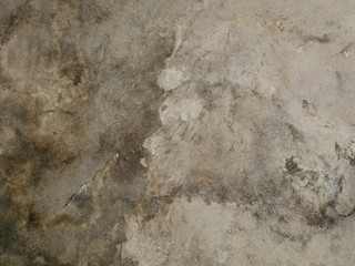 gray concrete floor,dirty cement wall,background of stone