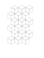 Cube Geometric Pattern