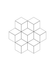 Cube Geometric Pattern