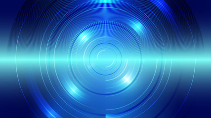 Abstract blue light and shade creative technology background. Vector illustration.