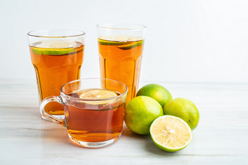 Lemon and lemon black tea