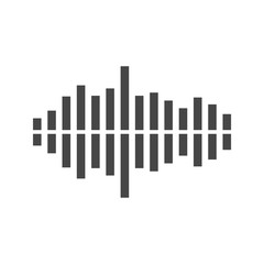 Audio wave icon, Modern Sound Wave illustration