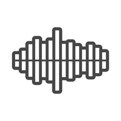 Audio wave icon, Modern Sound Wave illustration