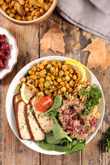buddha bowl, mix vegan meal