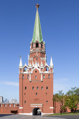 Fototapeta na wymiar Spasskaya Tower of the Moscow Kremlin, Russia