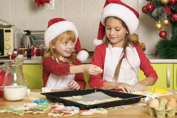 Playful holiday bakers 