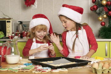 Playful holiday bakers 