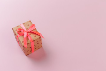 gift box on color background