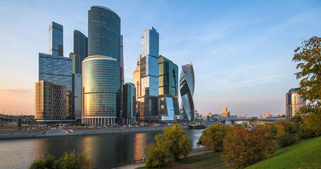 Fototapeta na wymiar View of Moscow City