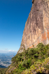 Stone wall, Serra dos Orgaos National Park, Teresopolis, Brazil