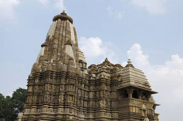 DEVI JAGDAMBI TEMPLE, Facade - Top View, Western Group, Khajuraho, Madhya Pradesh, UNESCO World Heritage Site