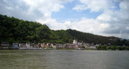  view of the city from the river