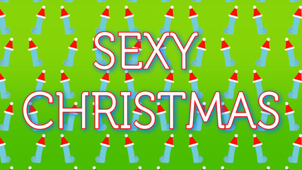 fun and sexy illustration for the Christmas period, ideal for adult channels
