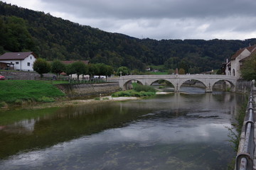 Fototapeta na wymiar Brücke von St. Ursanne