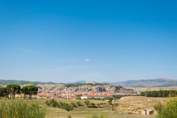 view from a distance to the southern village