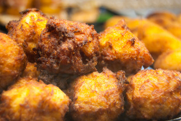 Fried potatoes on a plate
