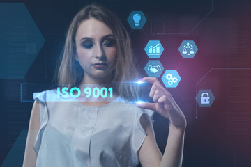 The concept of business, technology, the Internet and the network. A young entrepreneur working on...
