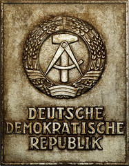 Schild Deutsche Demokratische Republik