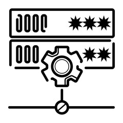 Server icon vector