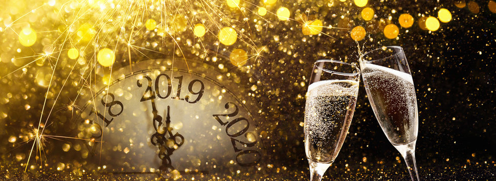 New Year's Eve 2019 Celebration Background