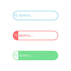 Search bar. Template isolated