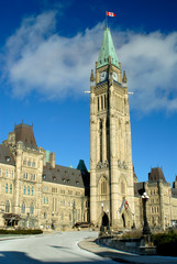 Fototapeta premium Canadian Parliament Peace Clock Tower