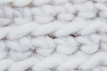 white wool macro texture