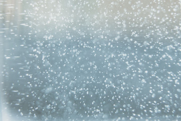 Naklejka na ściany i meble white bubbles in the water