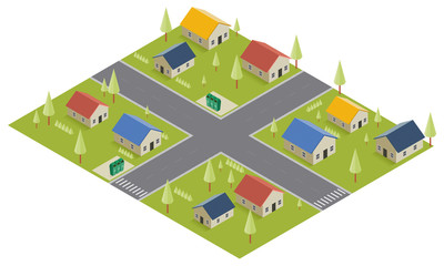 Fototapeta premium Home House Road Tree Wate