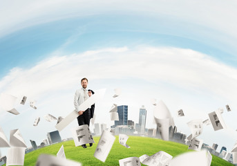 Obraz premium Showing right business direction