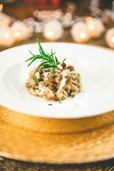Maronen Waldpilz Risotto