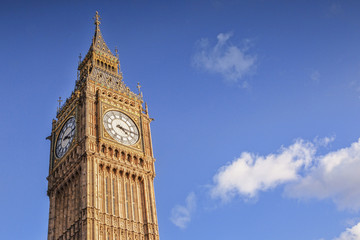 Fototapeta na wymiar Big Ben, Westminster, London, England.