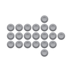 Vector illustration of element and arrow logo. Set of element and direction stock vector illustration.