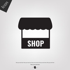 Shop building icon