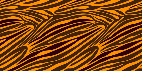 Seamless zebra stripe pattern. Vector animal skin background print.