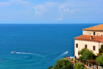marine panorama of Agropoli Salerno Italy