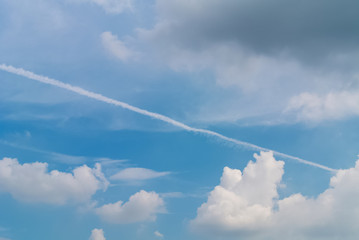 White Cloud and Blue sky