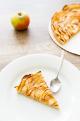 Part de tarte aux pommes