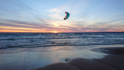 A evening by the sea