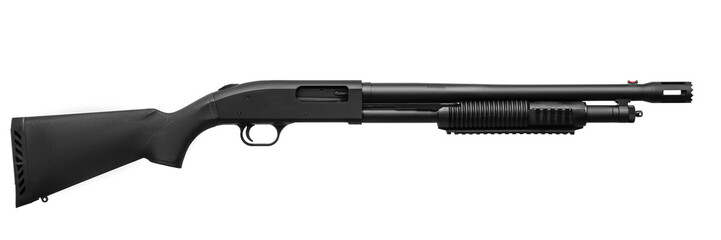 Shotgun isolated on white