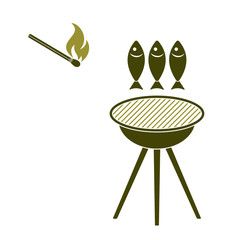 Grilled fish icon