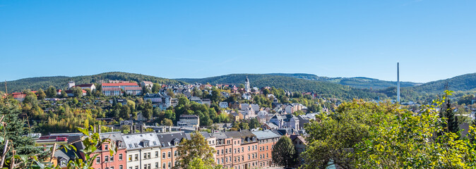 Panorama von Werdau in Sachsen