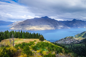 Lake Wakatipu and Queenstown, New Zealand