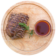 meat with rosemary