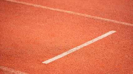 starting position preparing for run at the stadium for the competition and physical fitness test in sport and reaction concept.